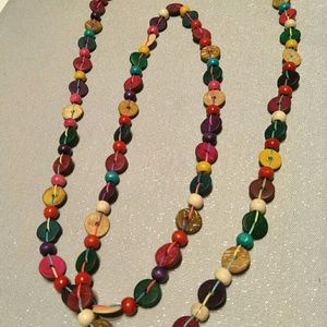 High quality wood bead necklace